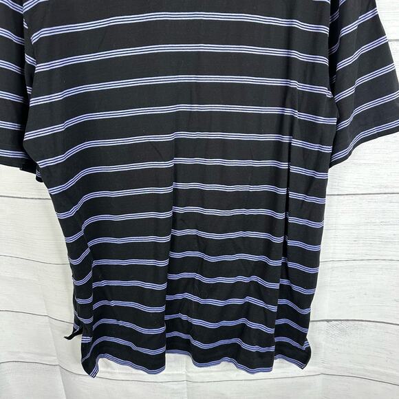 Polo Ralph Lauren Golf Mens size Medium Striped Short Sleeve Polo Shirt Blue - Picture 7 of 9